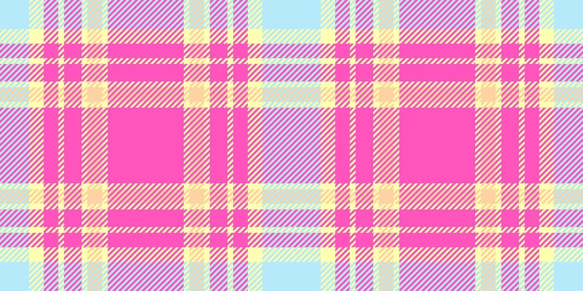 Gift card background seamless plaid, quiet fabric pattern. Folklore check texture tartan textile in light and pink colors. vector