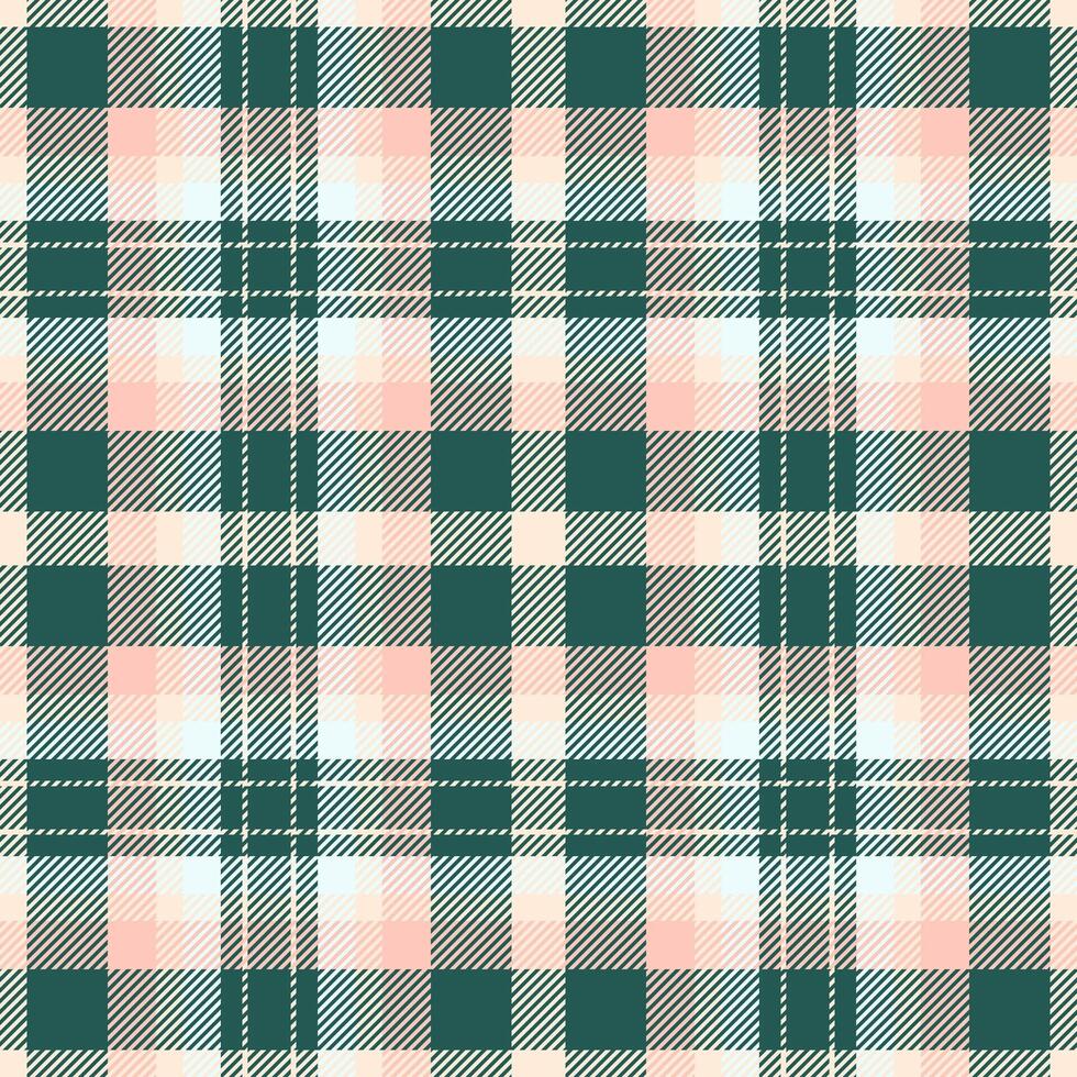 Sketch fabric background plaid, plain texture pattern check. Couch tartan seamless textile in teal and papaya whip colors. vector