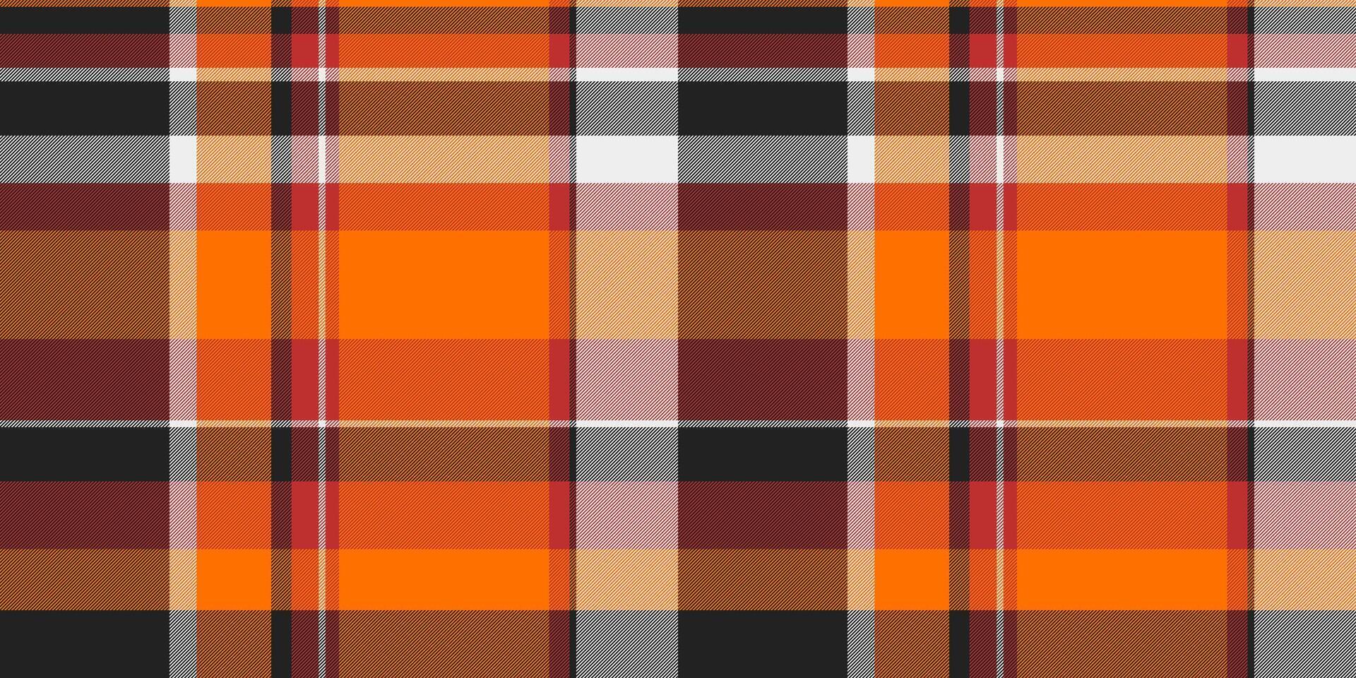 Scotland background check plaid, striped pattern fabric . Full textile seamless texture tartan in bright and black colors. vector