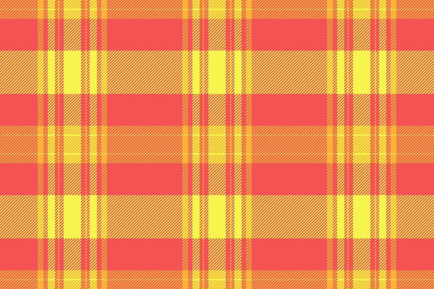 New york tartan textile seamless, best background texture plaid. Event check fabric pattern in red and yellow colors. vector