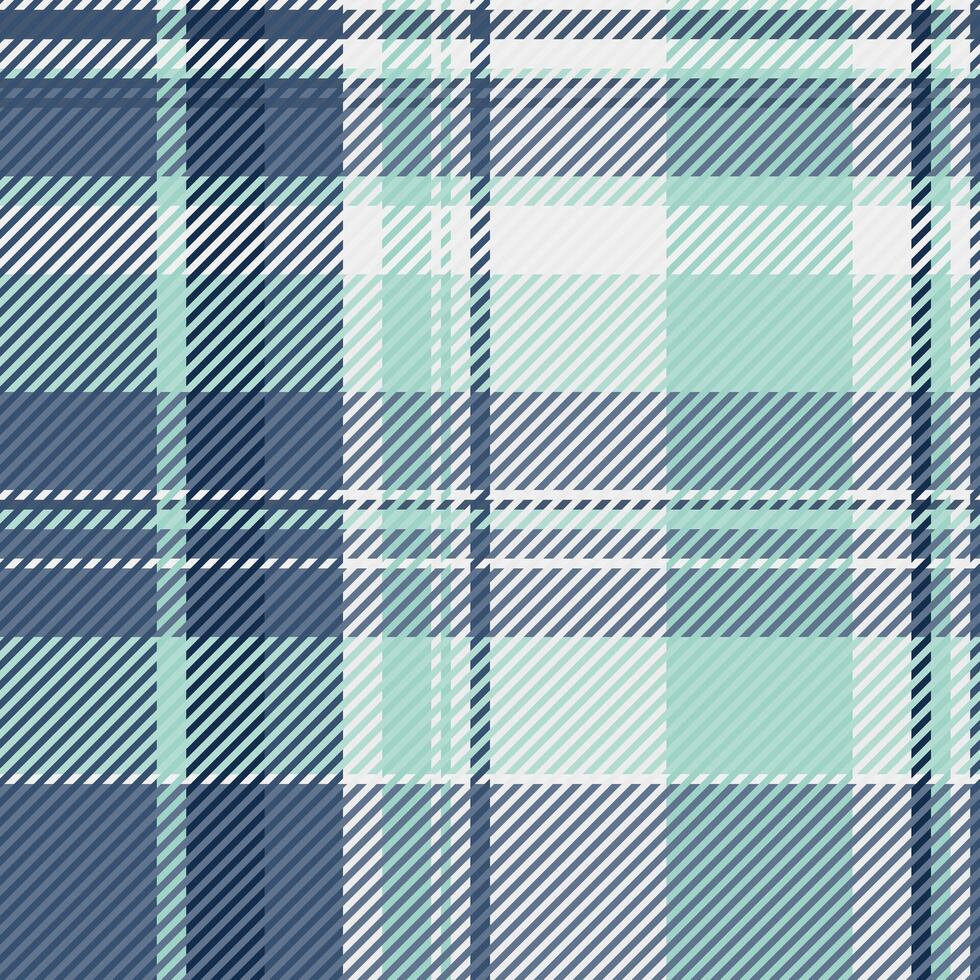 Crease pattern fabric seamless, art plaid texture. Mexico background tartan check textile in blue and light colors. vector