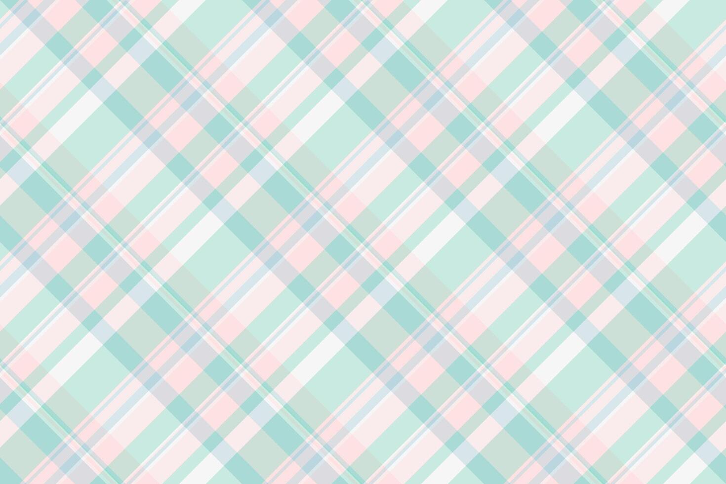 International texture seamless , website textile check background. Summer pattern fabric plaid tartan in light and white colors. vector