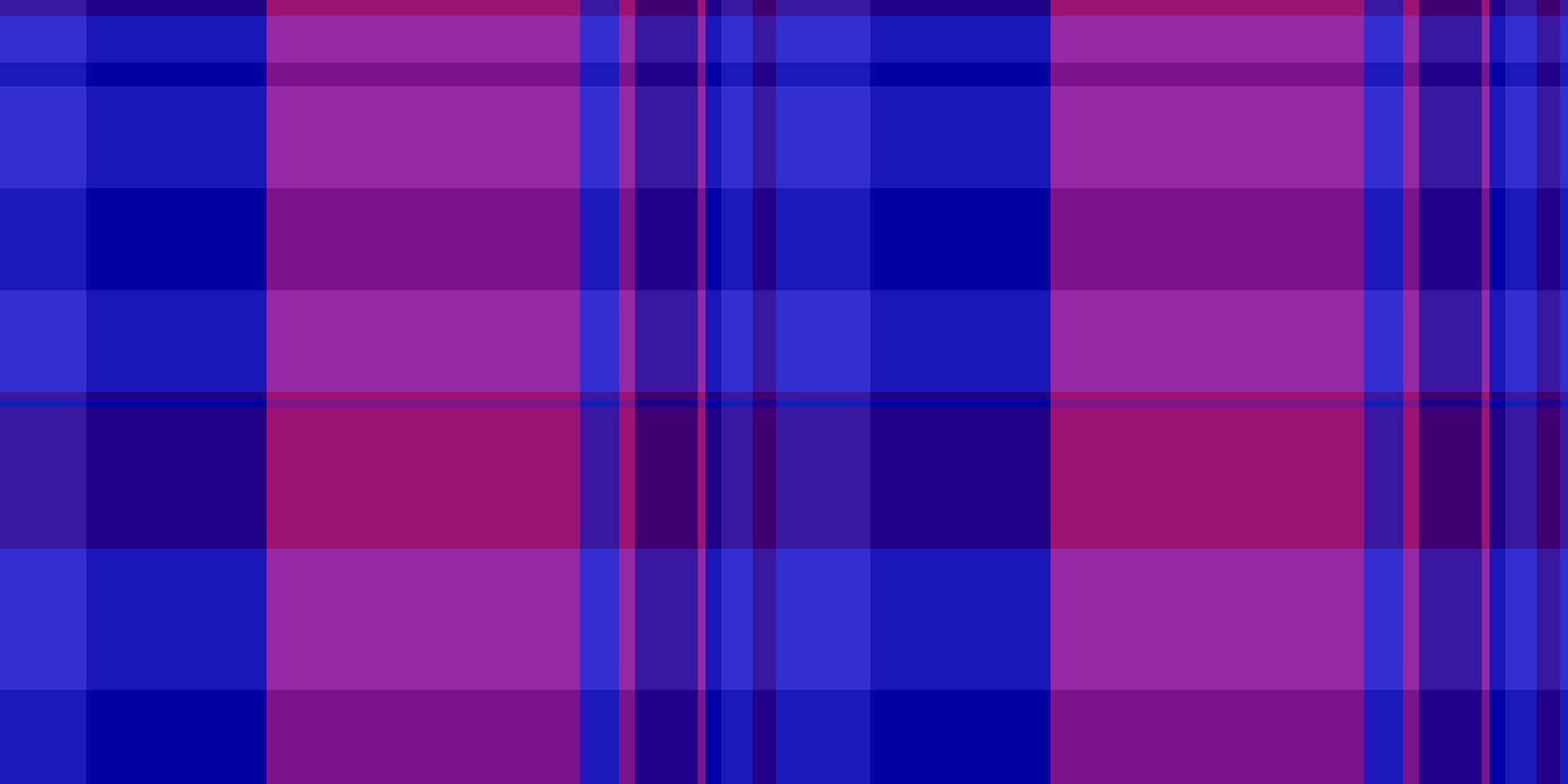 Greeting background fabric texture, valentines day pattern textile check. Festival tartan plaid seamless in indigo and purple colors. vector