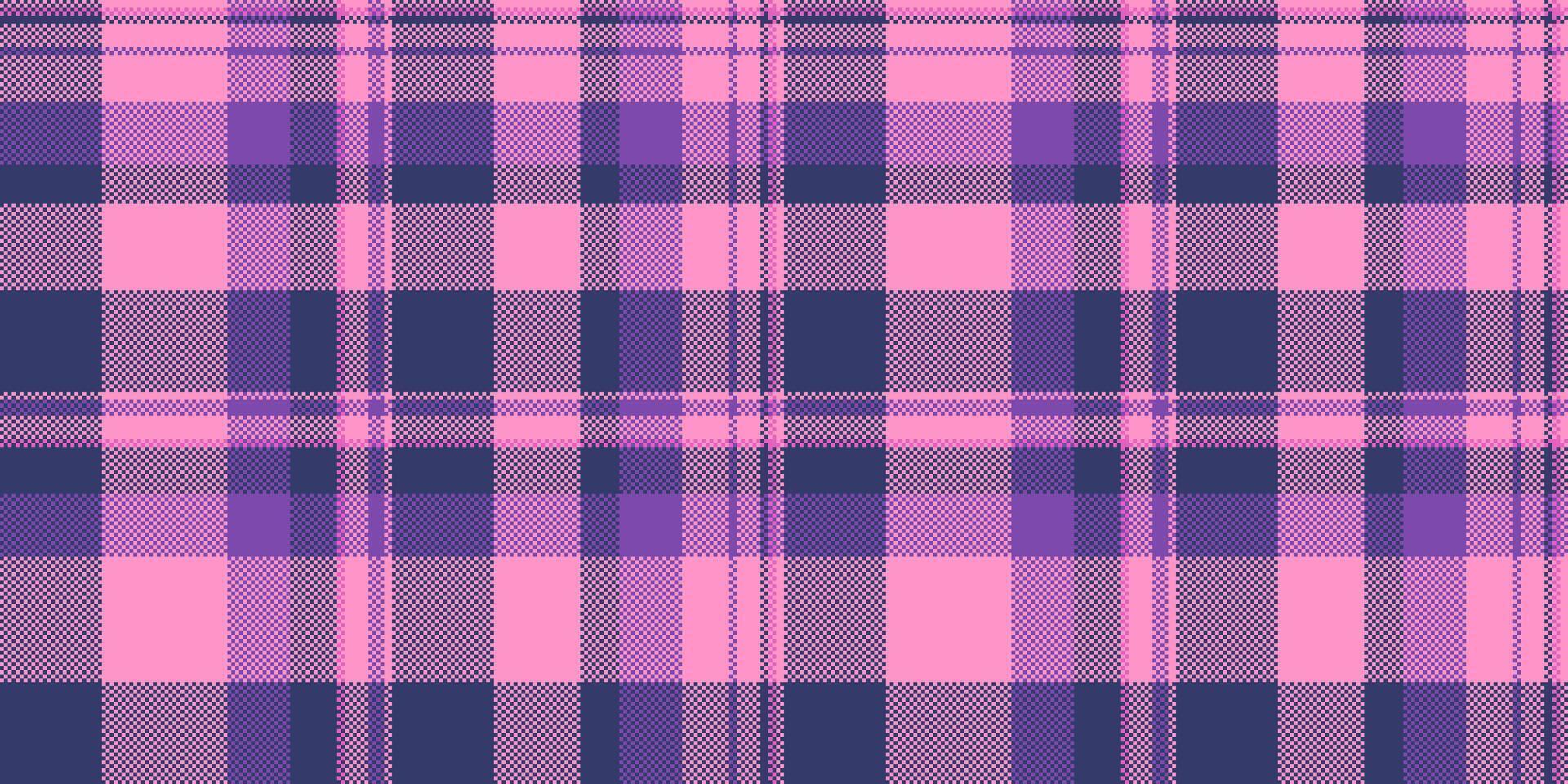 Wallpaper tartan pattern fabric, wedding texture textile. Dog tooth plaid background check seamless in pink and blue colors. vector