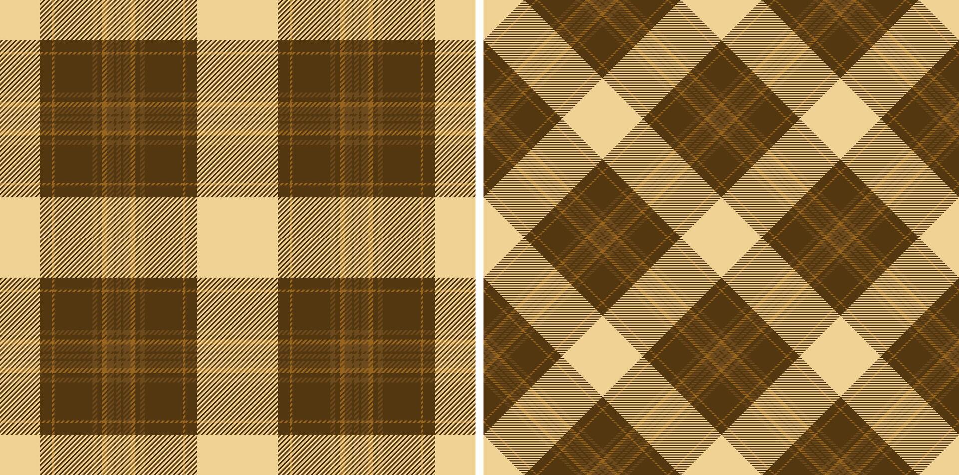 Background textile pattern of check tartan seamless with a plaid texture fabric. Set in skin colors for best trousers and professional look. vector
