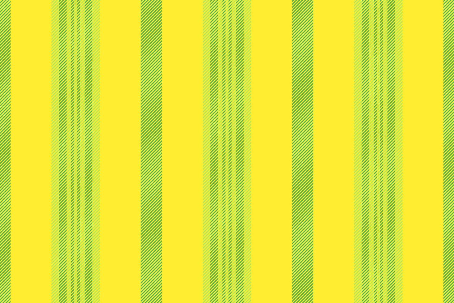 Towel textile seamless fabric, packaging vertical stripe. Flowing lines pattern texture background in green and yellow colors. vector