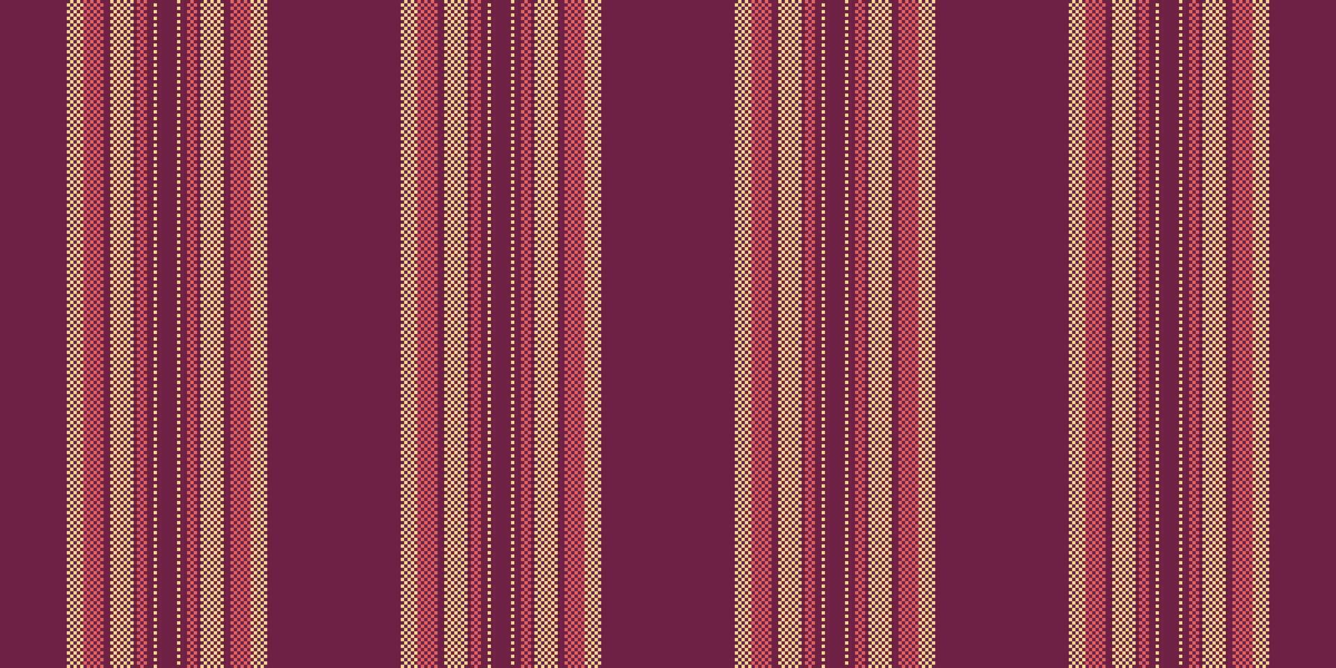 Pastel fabric vertical, choose lines texture stripe. Mix pattern seamless background textile in pink and amber colors. vector