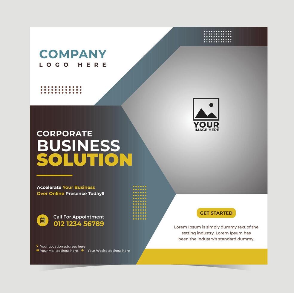 Flyer design, corporate flyer design tamplate, brochure design for commercial use vector