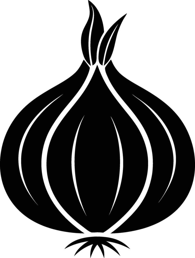 Food onion icon, outline style Image vector