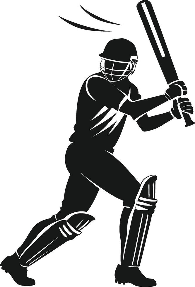 Cricket Sport Player Design vector