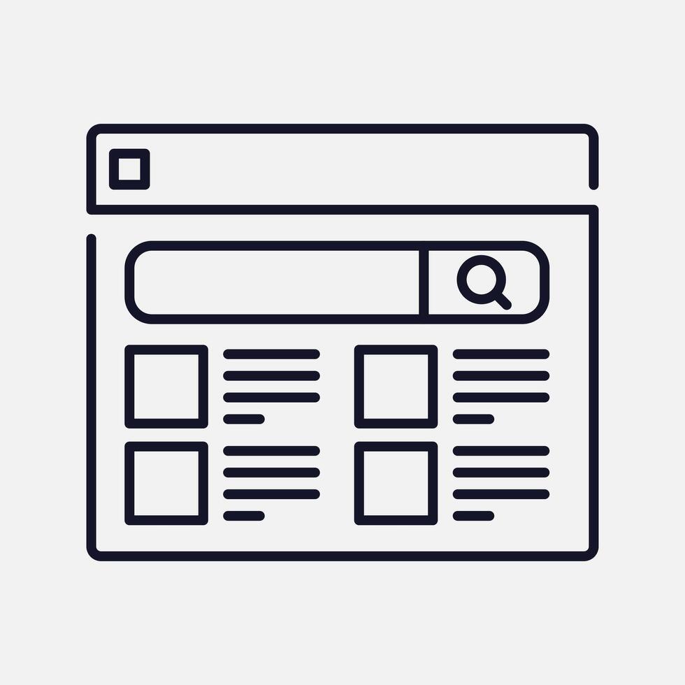 Understand Flowcharts with Icon for Efficient Search and Results Page Design vector