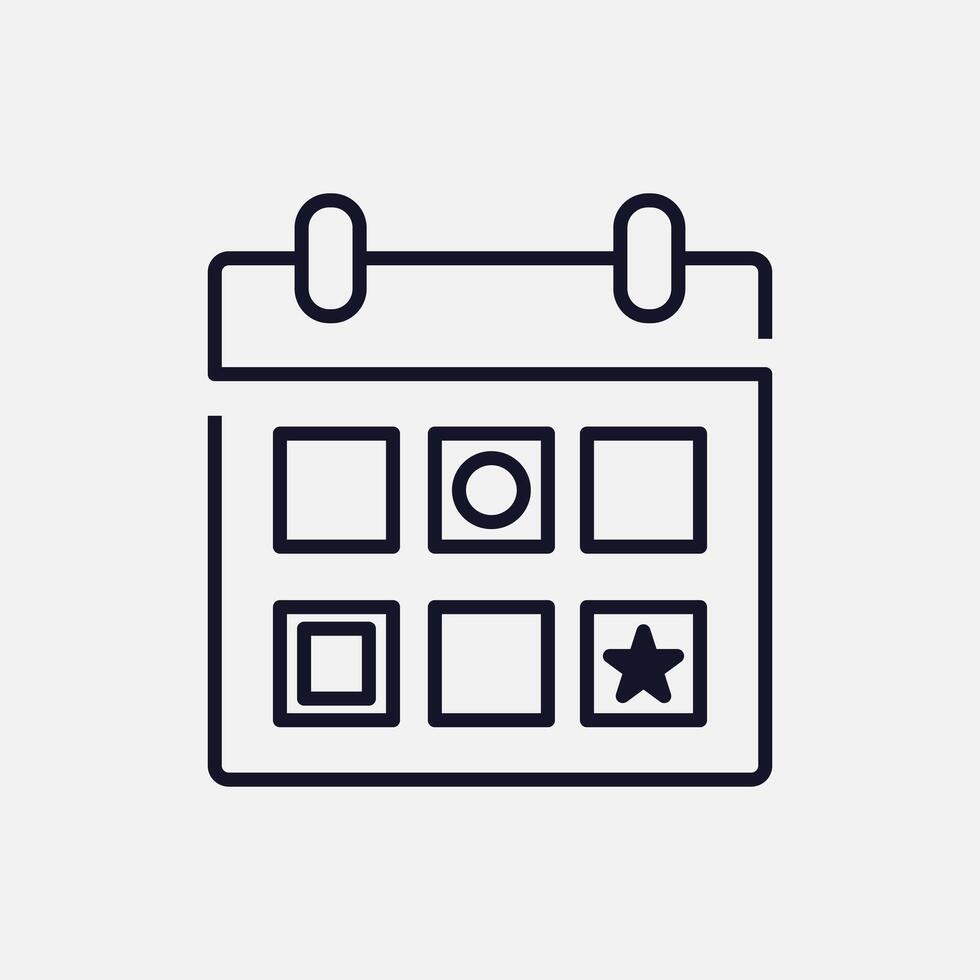 Appointment and Date Icon for Event Scheduling vector