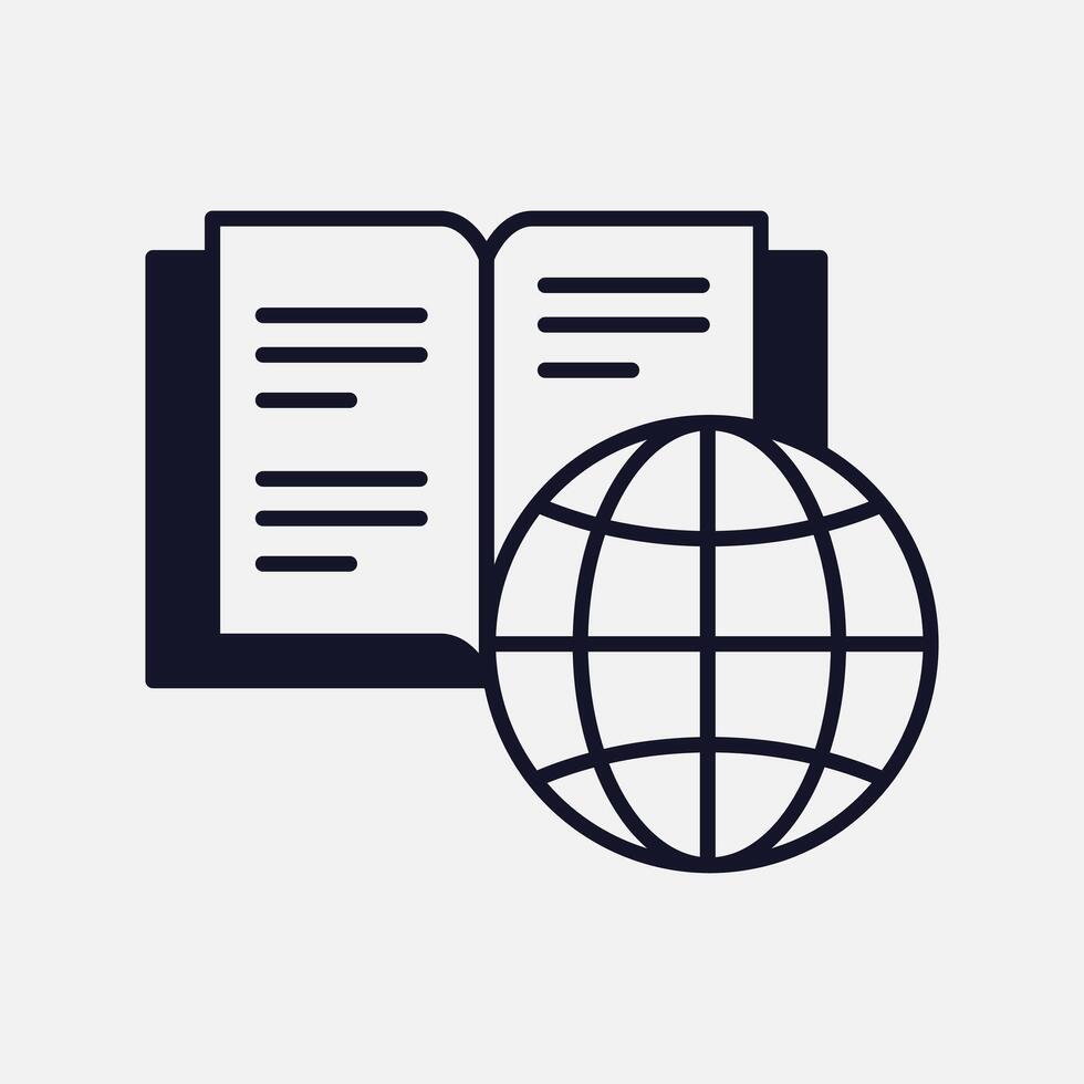 Arrow and Book Icon for Seamless Online Learning vector