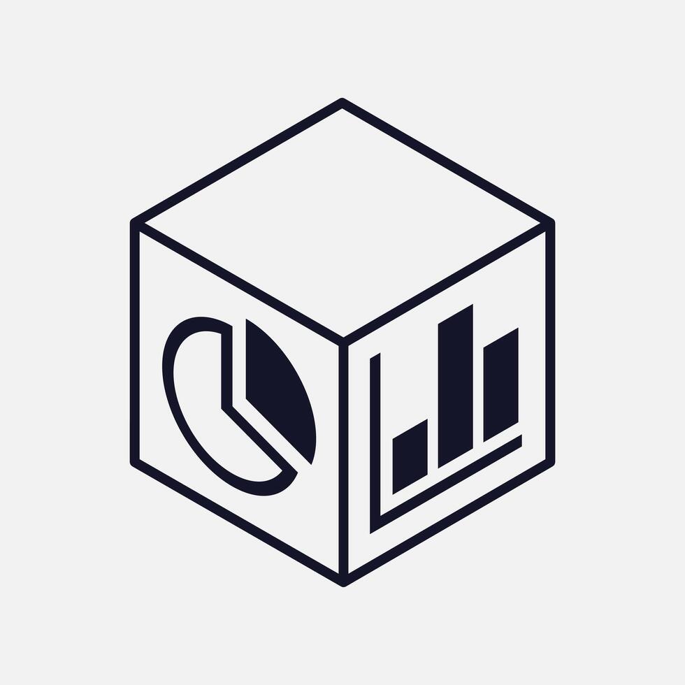 Comprehensive Data Analytics and Cloud Computing Icon vector