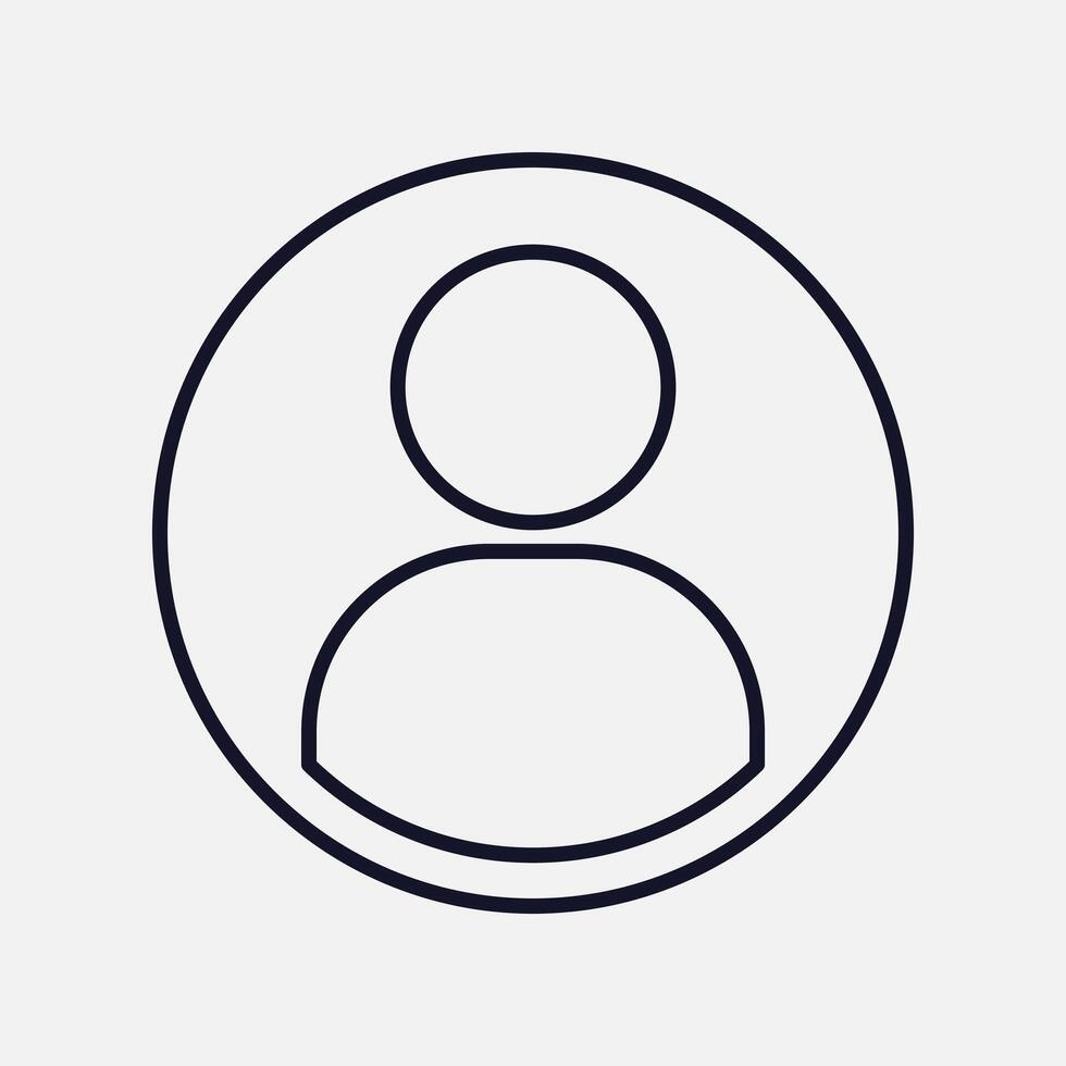 Person and User Profile Icon for Identity and Representation vector