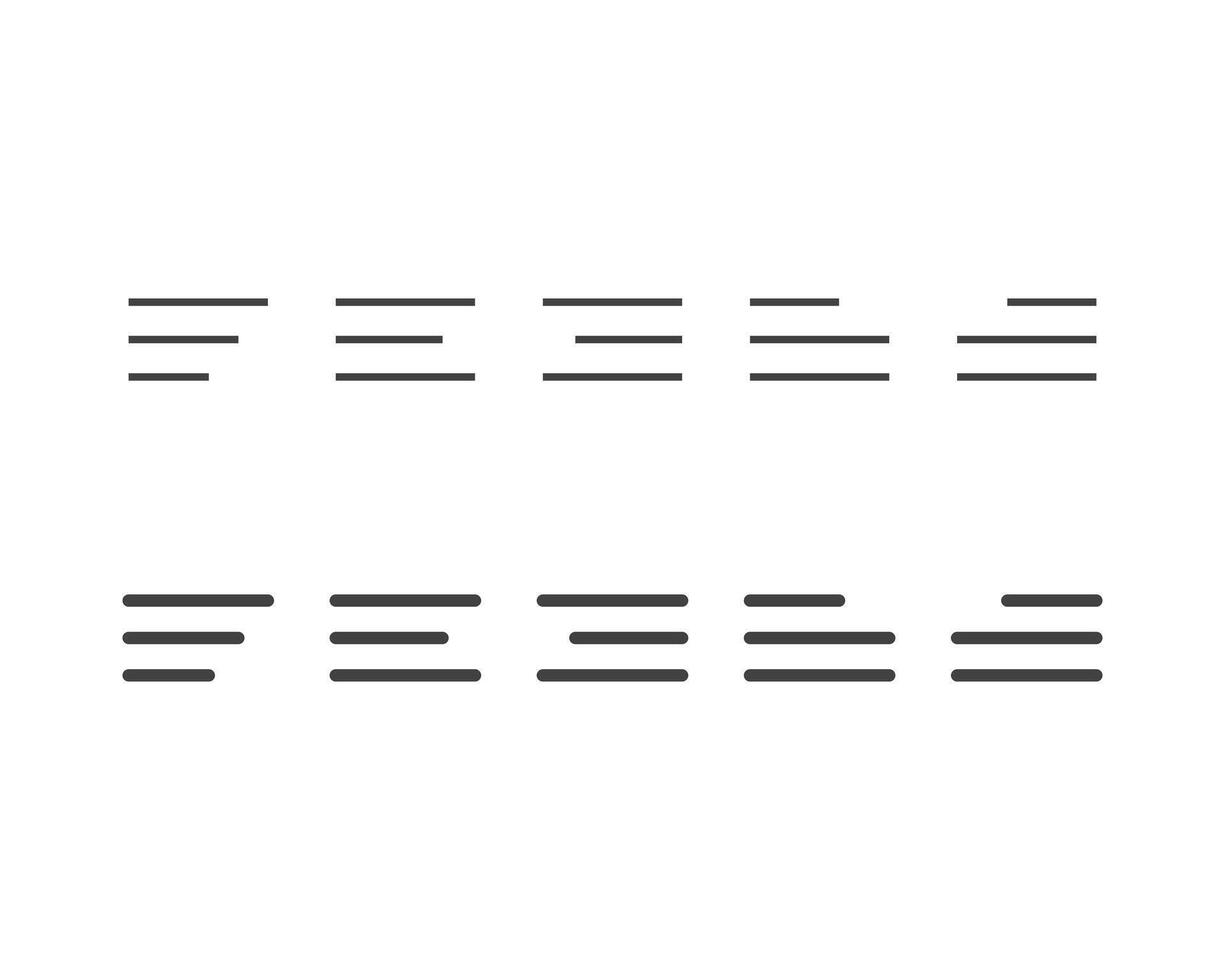 Hamburger menu icon, buttons for website, UI navigation, mobile app, presentation. design elements and user Interface icons. vector