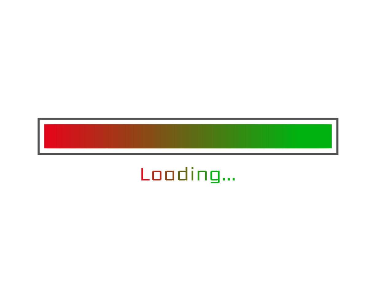 Collection Loading bar status icon. illustration. Set of loaded icons. Download progress. Donload or Upload. vector