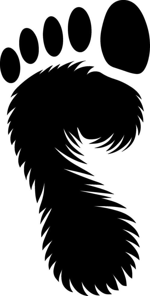 Bigfoot Foot Print vector