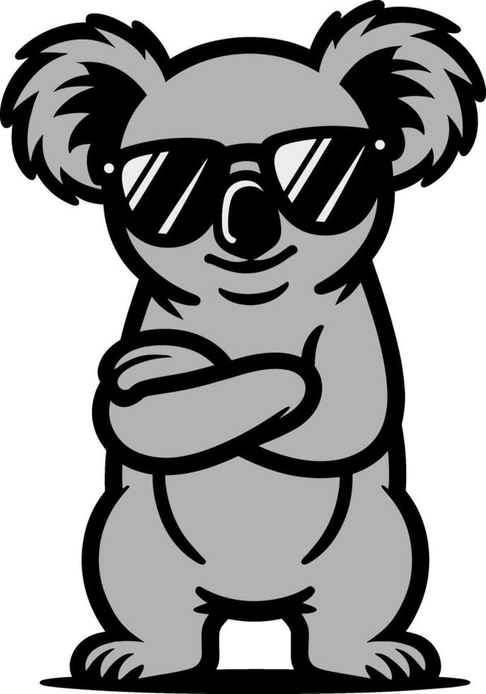 Koala with Sunglasses vector