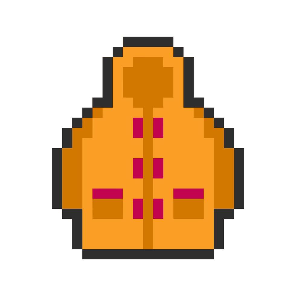 raincoat pixel art for your needs vector