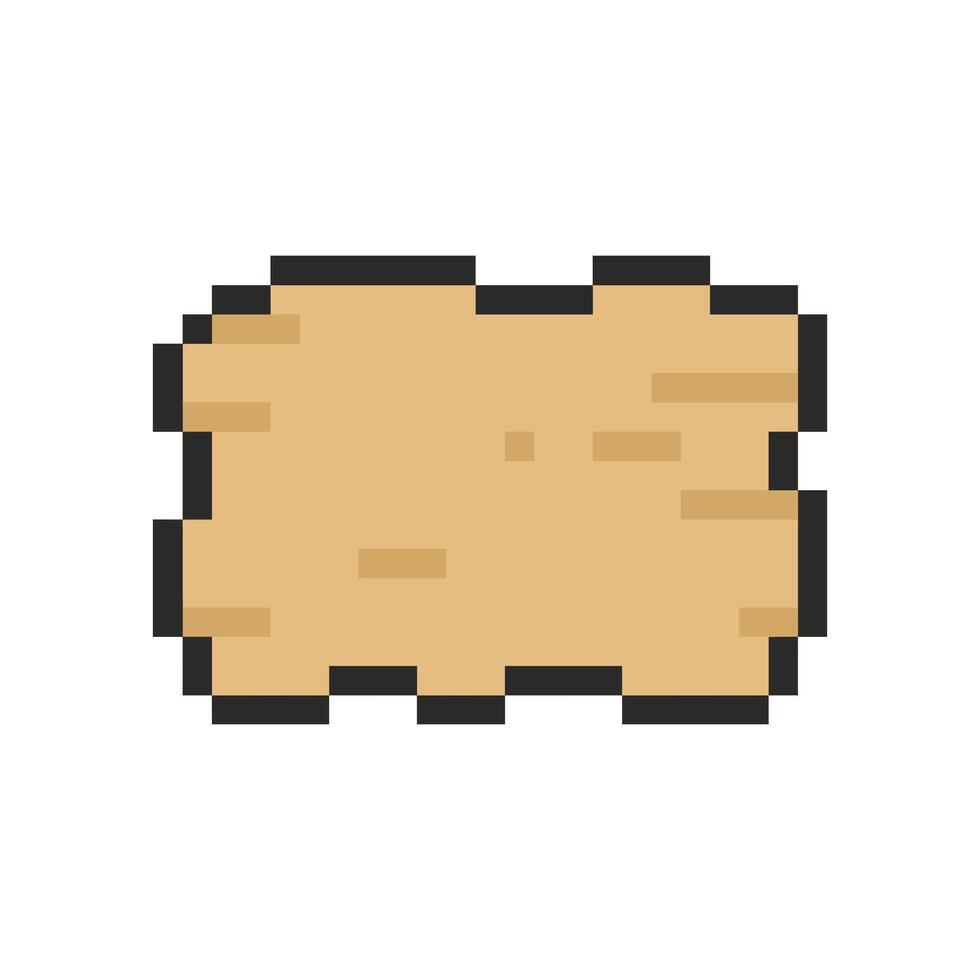wood board pixel art for your needs vector
