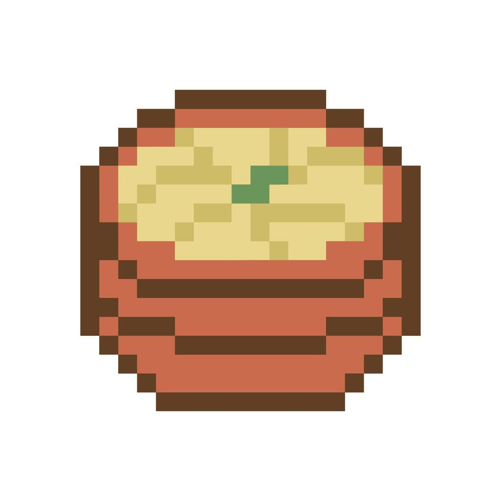 porridge pixel art for your needs vector