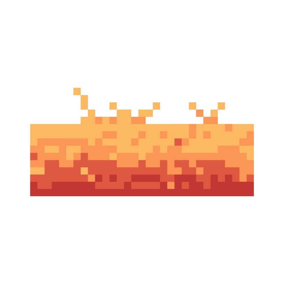 autumn terrain pixel art for your needs vector