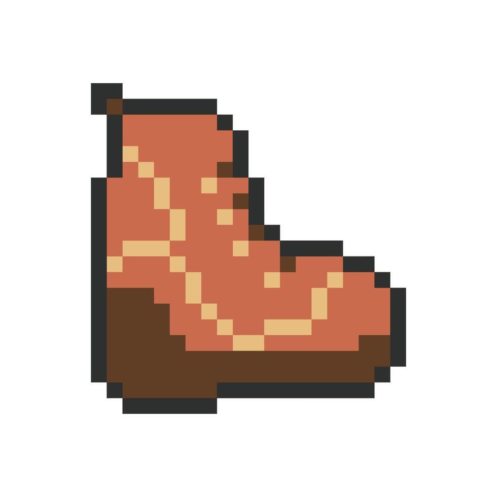 boots pixel art for your needs vector