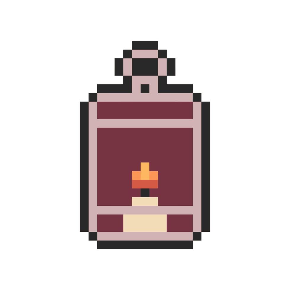 lantern pixel art for your needs vector