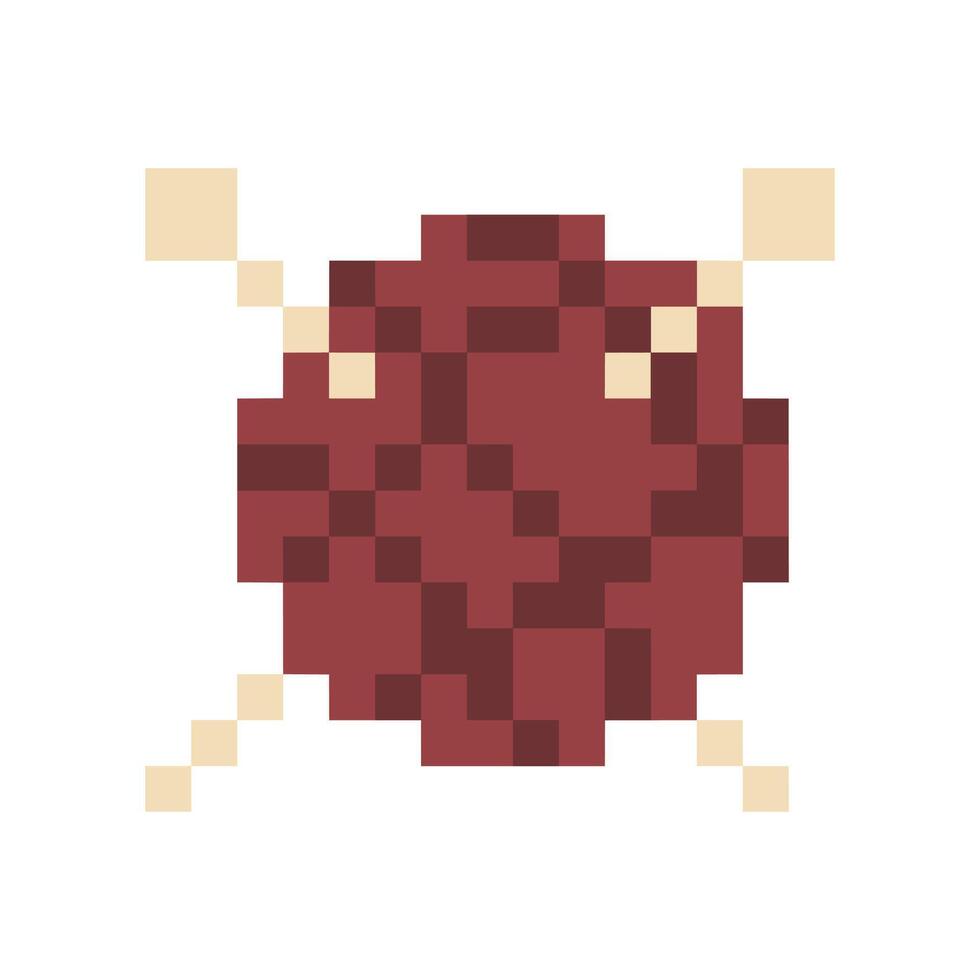 knit ball pixel art for your needs vector