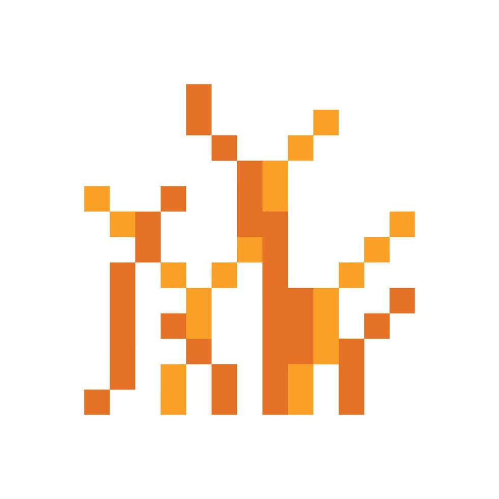 autumn terrain pixel art for your needs vector