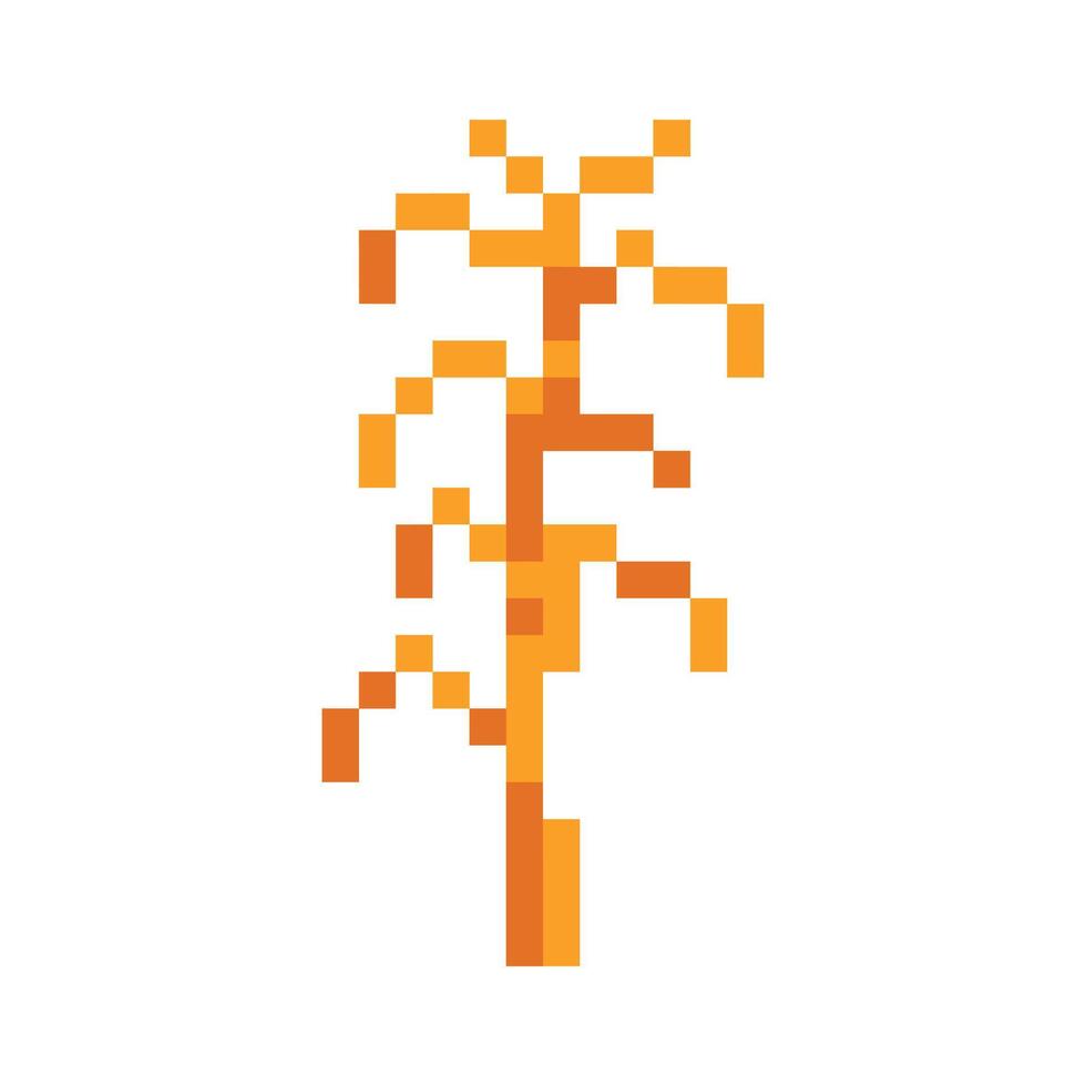corn stalk pixel art for your needs vector