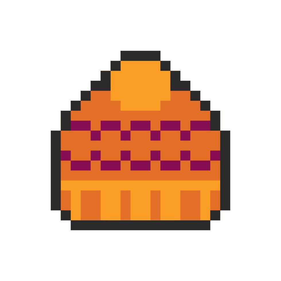 hat pixel art for your needs vector