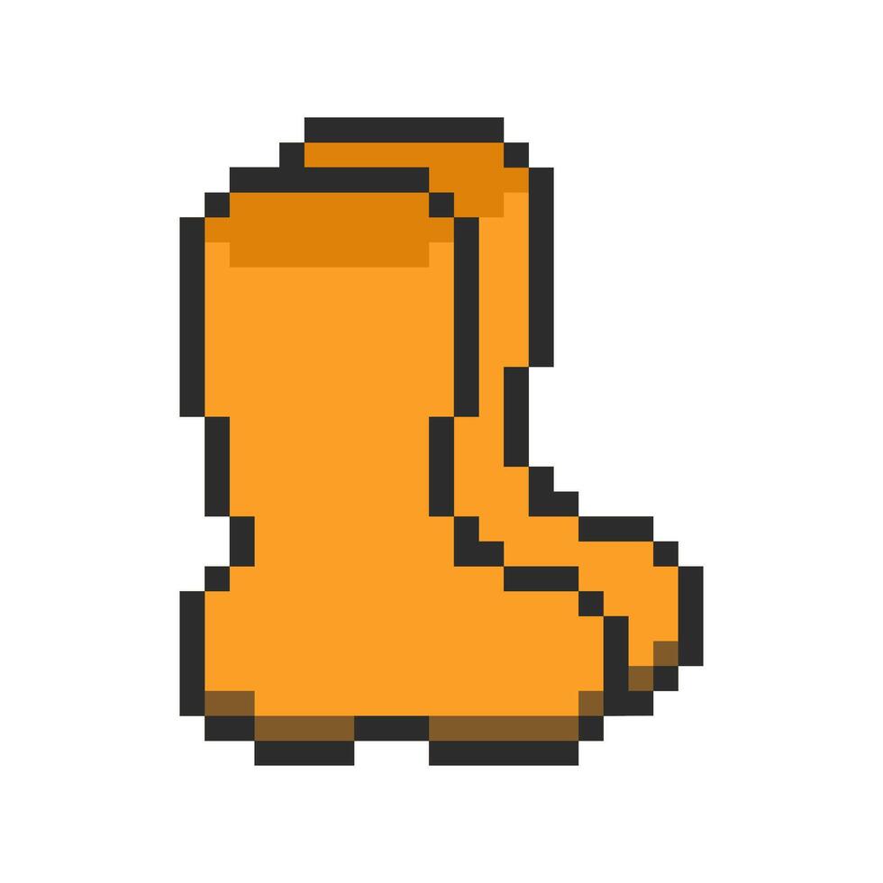 boots pixel art for your needs vector