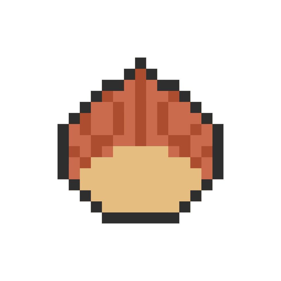 acorn pixel art for your needs vector