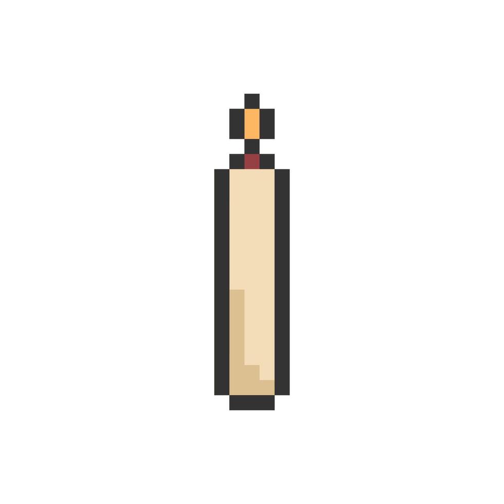 warm candles pixel art for your needs vector