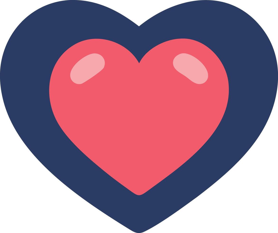 Artwork of red heart in a heart vector