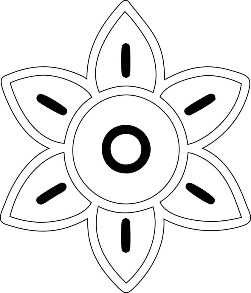 Simlpe Mandala for coloring book vector