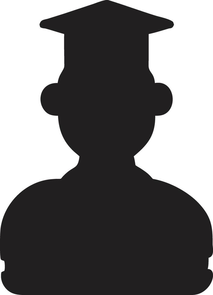 Silhouette Student icon design vector