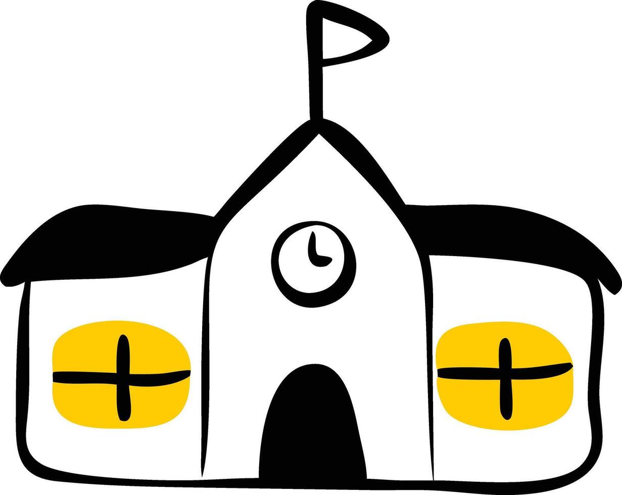 Doodle School icon design vector