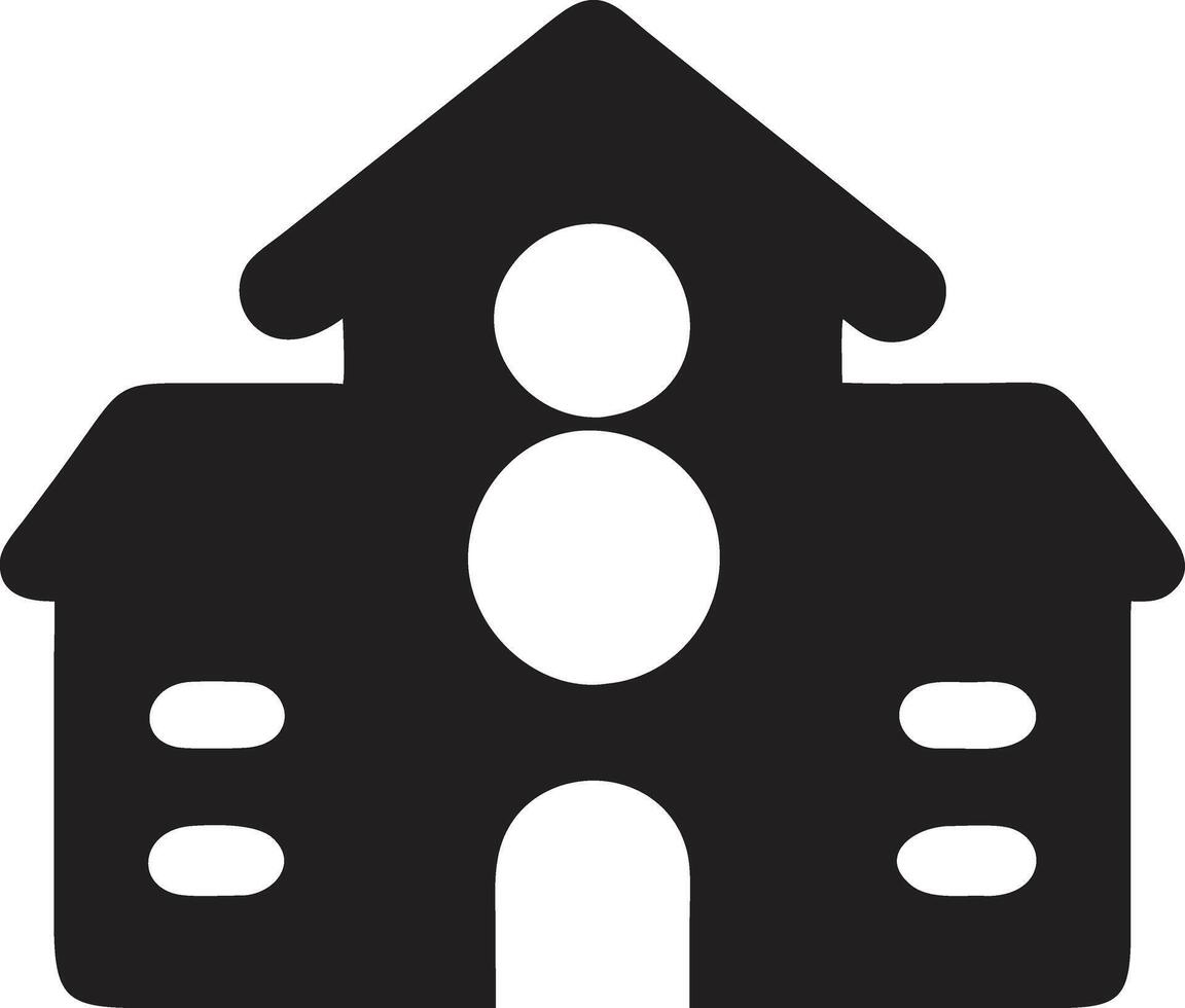 Silhouette School icon design vector