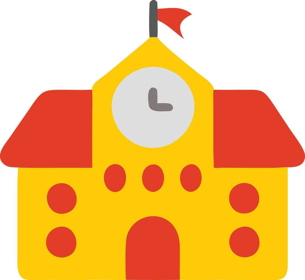 Four color School icon design vector