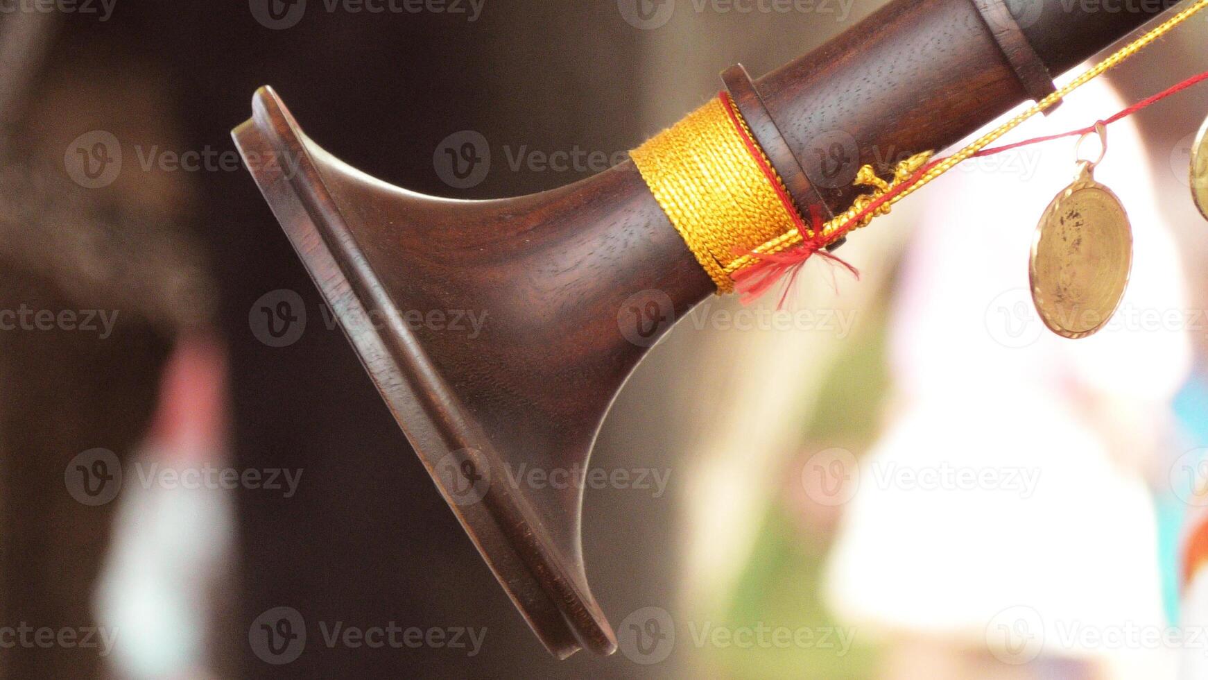 An artists playing Nagaswaram, a South Indian traditional musical instrument photo