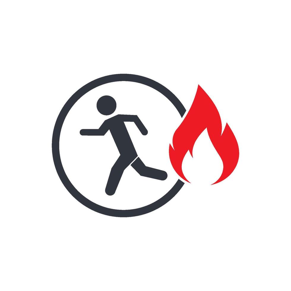 Firefighter icon flat design vector