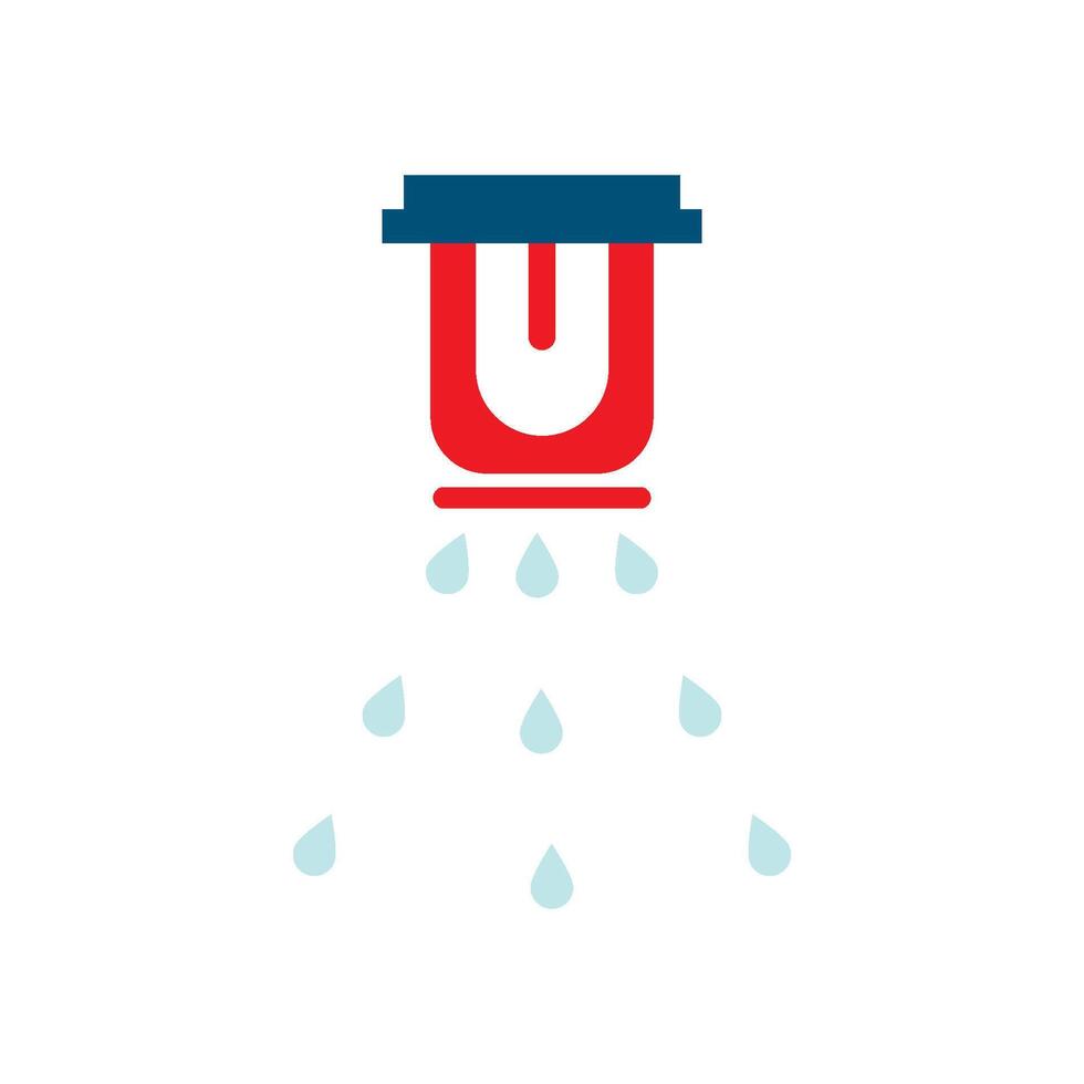 Firefighter icon flat design vector