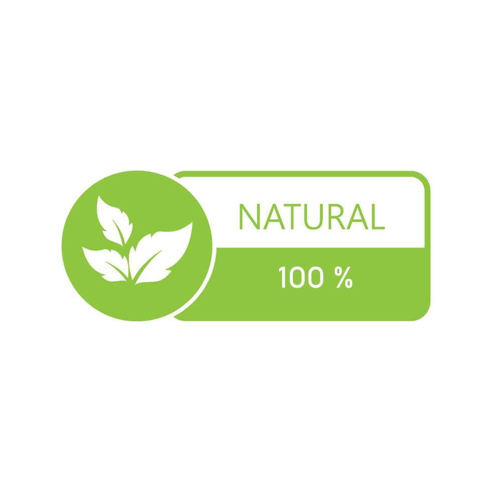 Natural product logo and symbol vector