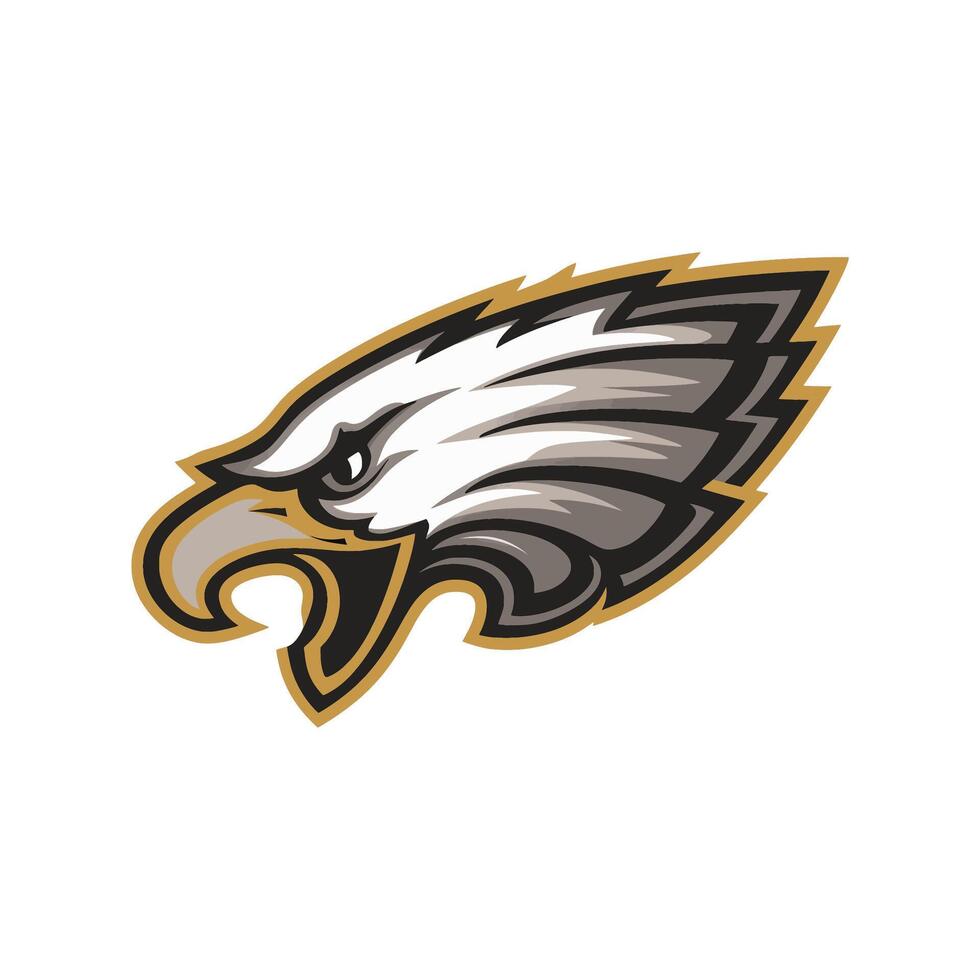 eagle design flat logo illustration vector