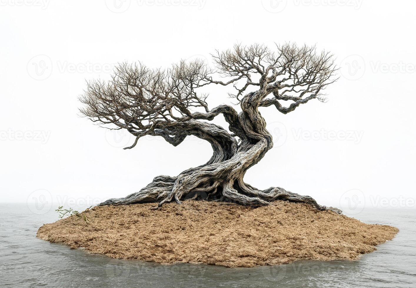 Dead tree isolated photo