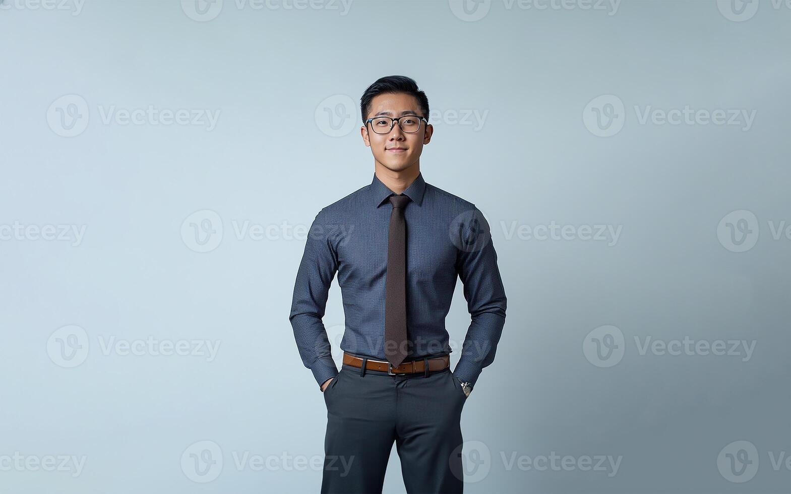 Confident man in formal attire photo