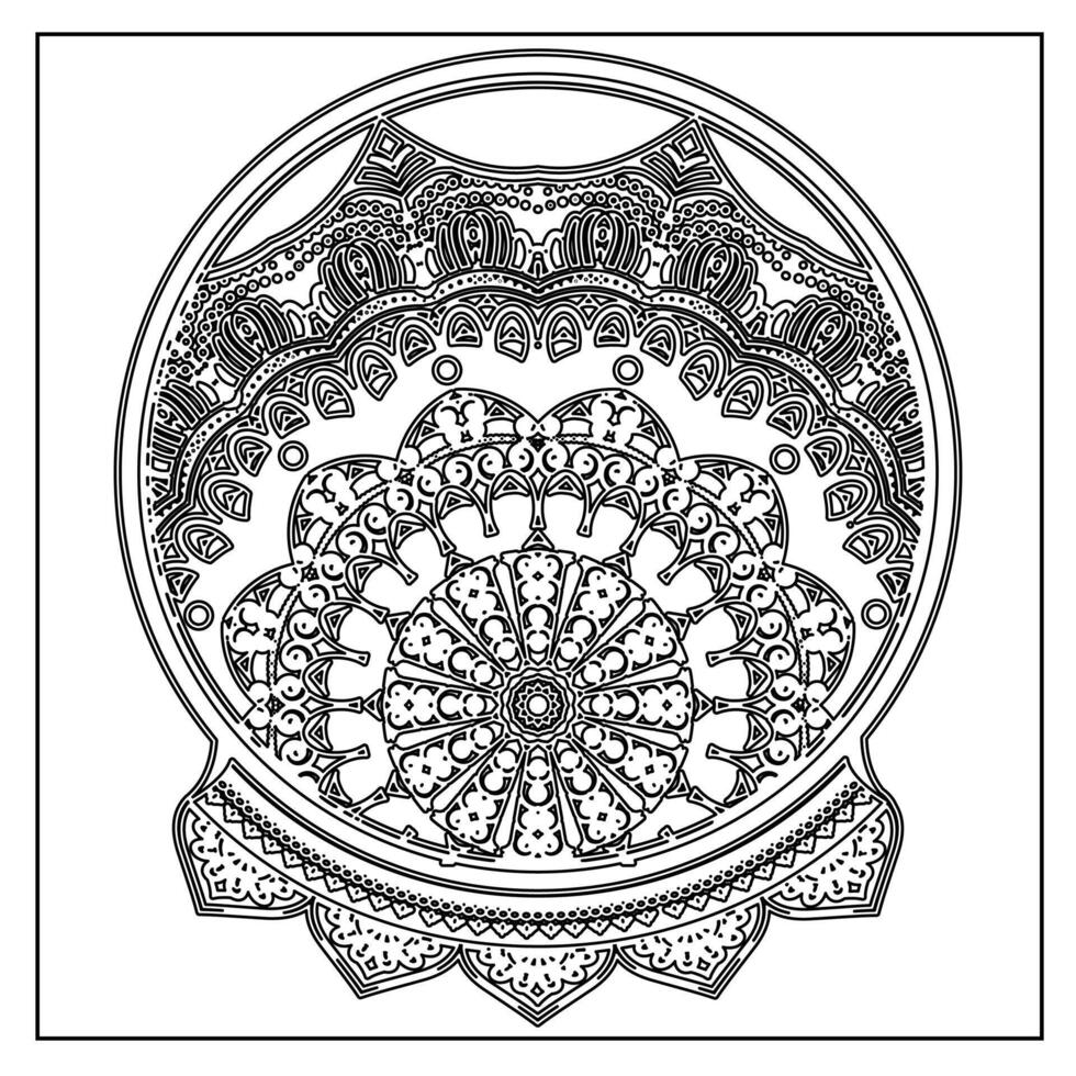 Ornamental Luxury Mandala Design of Flower Decoration Pattern Like Abstract Shape Creative Design Art vector
